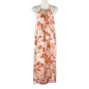 NWT Mlle Gabrielle tie dye halter dress O4